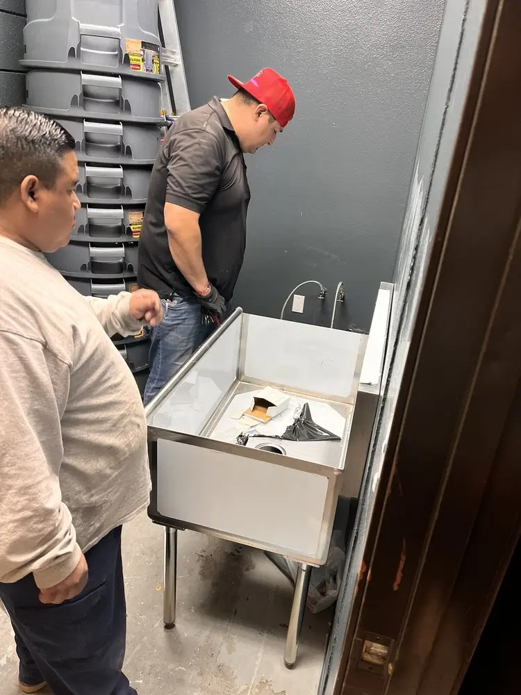 Commercial plumbing and sink installation in La Sierra