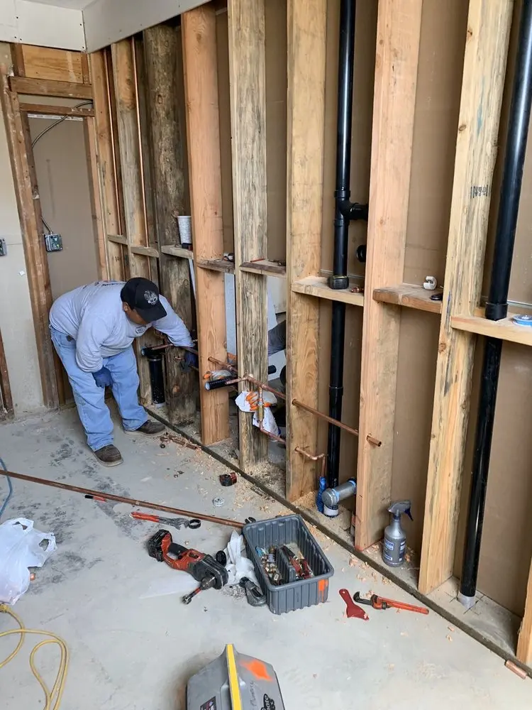 Commercial rough-in plumbing for Gas Line Repair in La Sierra